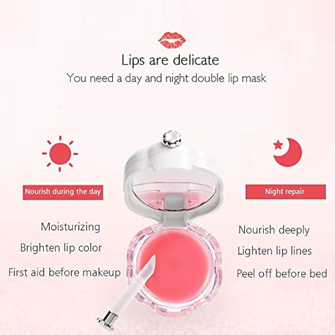 MABREM LIP MASK SLEEPING NIGHT MASK REPAIR LIP CARE CREAM FOR MOISTURIZING ANTI WRINKLE ANTI CRACKING NOURISHING HYDRATING LIPS 10G - Image 2